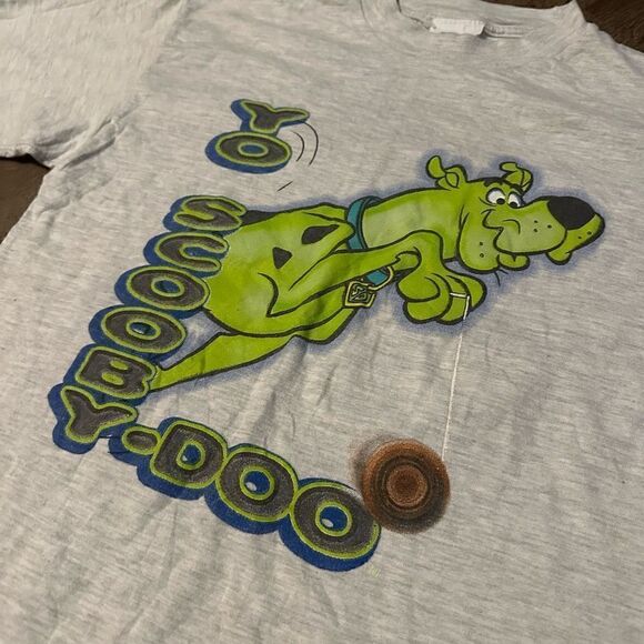 Vintage Scooby Doo Youth Boys Size Large Cartoon Network Yo Graphic T Shirt 90s - Picture 2 of 8